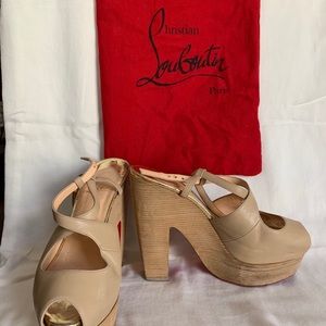 Christian Louboutin Chunky Heel Sandals